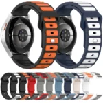 Two Color I-Shaped Silicone Watch Band - Image 3