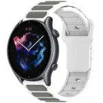 Flat Head Dual Color 22mm Quick Release Silicone Watch Band