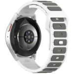 Flat Head Dual Color 22mm Quick Release Silicone Watch Band - Image 9