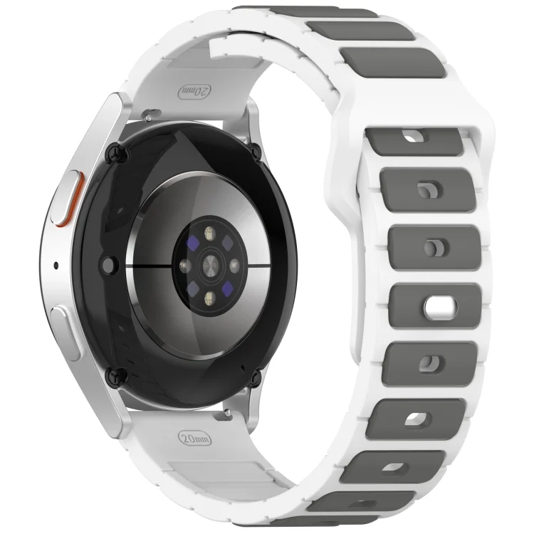 SYA002737601A_3.webp Flat Head Dual Color 20mm Quick Release Silicone Watch Band - Image 9