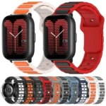 Flat Head Dual Color 20mm Quick Release Silicone Watch Band - Image 2