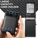 Suteni H19 Carbon Fiber Grain 2-in-1 MagSafe Removable Card Box Back Phone Case, For iPhone 16 Pro Max, For iPhone 16 Pro, For iPhone 16 Plus, For iPhone 16, For iPhone 15 Pro Max, For iPhone 15 Pr... - Image 4
