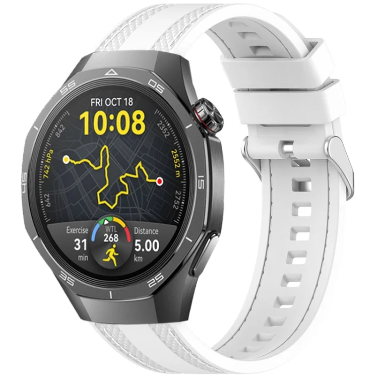 Quick Release Two Side Stitching Silicone Watch Band