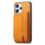 Retro MagSafe Zipper Wallet Card Bag Back Phone Case, For Redmi Note 13 5G, For Redmi Note 13 Pro+ - Image 3