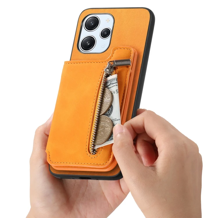 SYA002745410A_4.webp Retro MagSafe Zipper Wallet Card Bag Back Phone Case, For Redmi Note 13 5G, For Redmi Note 13 Pro+ - Image 6