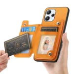 Retro MagSafe Zipper Wallet Card Bag Back Phone Case, For Xiaomi 15 Pro, For Xiaomi 15 - Image 5