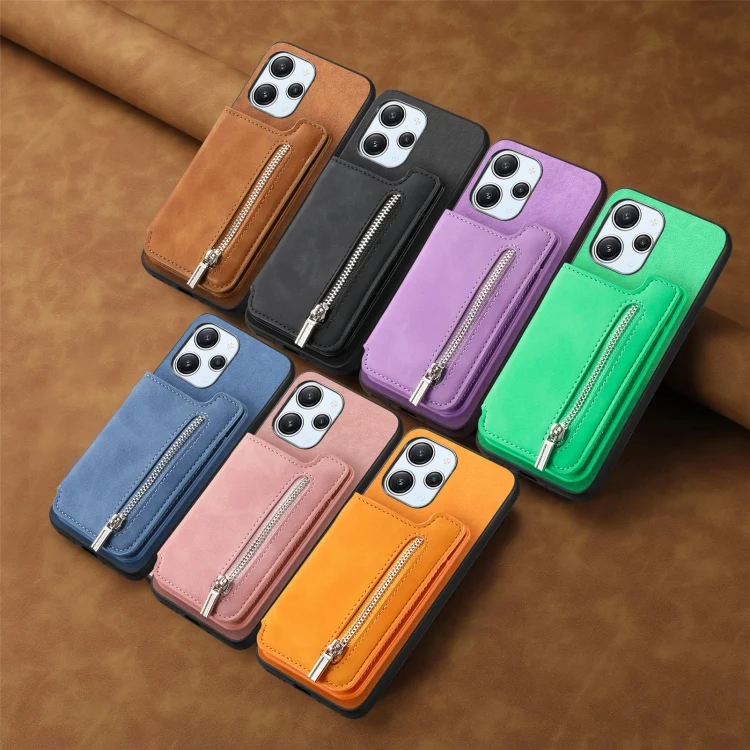 SYA0027454_B1.webp Retro MagSafe Zipper Wallet Card Bag Back Phone Case, For Xiaomi 15 Pro, For Xiaomi 15 - Image 2