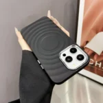 Wave MagSafe Silver Lens Frame TPU Phone Case, For iPhone 16 Pro Max, For iPhone 16 Pro, For iPhone 16 Plus, For iPhone 16