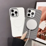 Wave MagSafe Silver Lens Frame TPU Phone Case, For iPhone 15 Pro Max, For iPhone 15 Pro, For iPhone 15 Plus, For iPhone 15 - Image 4
