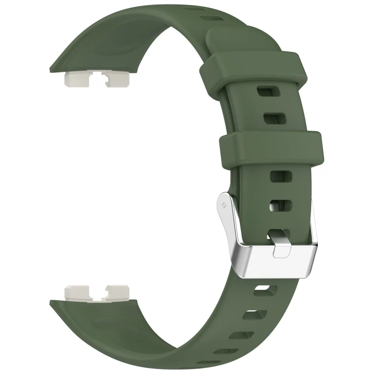 SYA002746301A_2.webp Silver Steel Buckle Soft Silicone Watch Band - Image 8