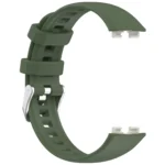 Silver Steel Buckle Soft Silicone Watch Band - Image 9