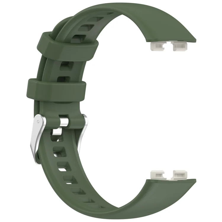 SYA002746301A_3.webp Silver Steel Buckle Soft Silicone Watch Band - Image 9