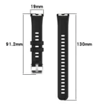 Silver Steel Buckle Soft Silicone Watch Band - Image 5