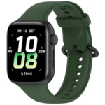 Solid Color Black Buckle Soft Silicone Watch Band