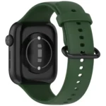 Solid Color Black Buckle Soft Silicone Watch Band - Image 7