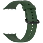 Solid Color Black Buckle Soft Silicone Watch Band - Image 8