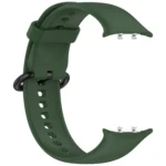 Solid Color Black Buckle Soft Silicone Watch Band - Image 9