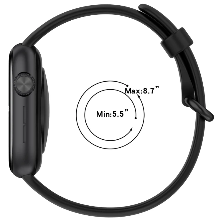SYA0027465_B3.webp Solid Color Black Buckle Soft Silicone Watch Band - Image 4