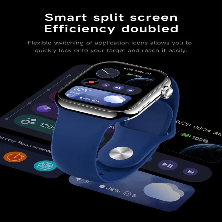 SYA0027469_B4.webp KL08 2.04 inch Color Screen Smart Watch Silicone Strap, Support Bluetooth Call - Image 5