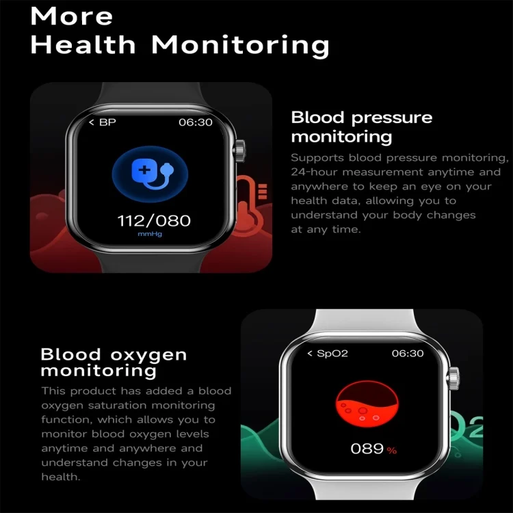 SYA0027469_B6.webp KL08 2.04 inch Color Screen Smart Watch Silicone Strap, Support Bluetooth Call - Image 7