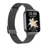 KM66 1.75 inch Color Screen Smart Watch Milan Steel Strap, Support Bluetooth Call - Image 8