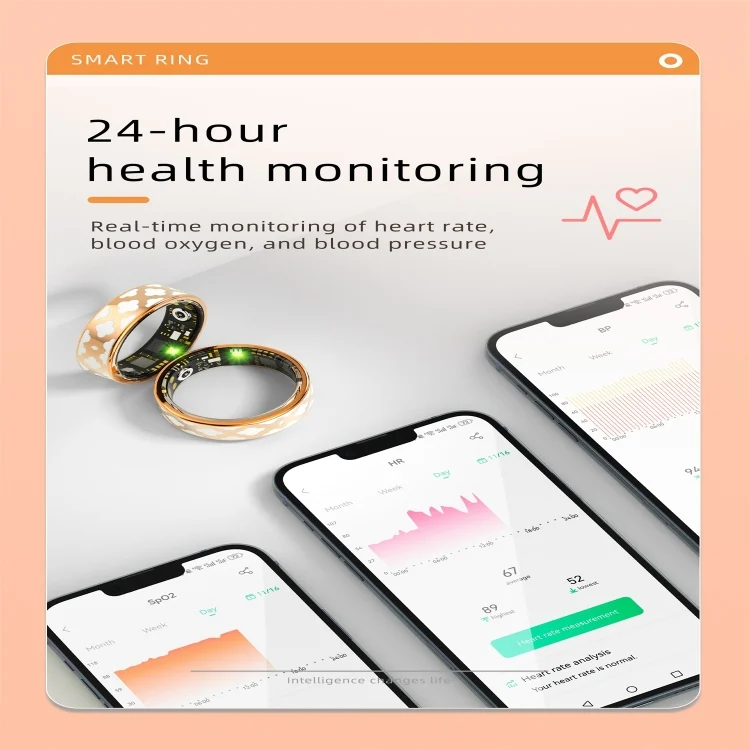 SYA0027495_B3.webp R10M SIZE 7 Smart Ring, Support Heart Rate / Blood Oxygen / Sleep Monitoring / Multiple Sports Modes - Image 4