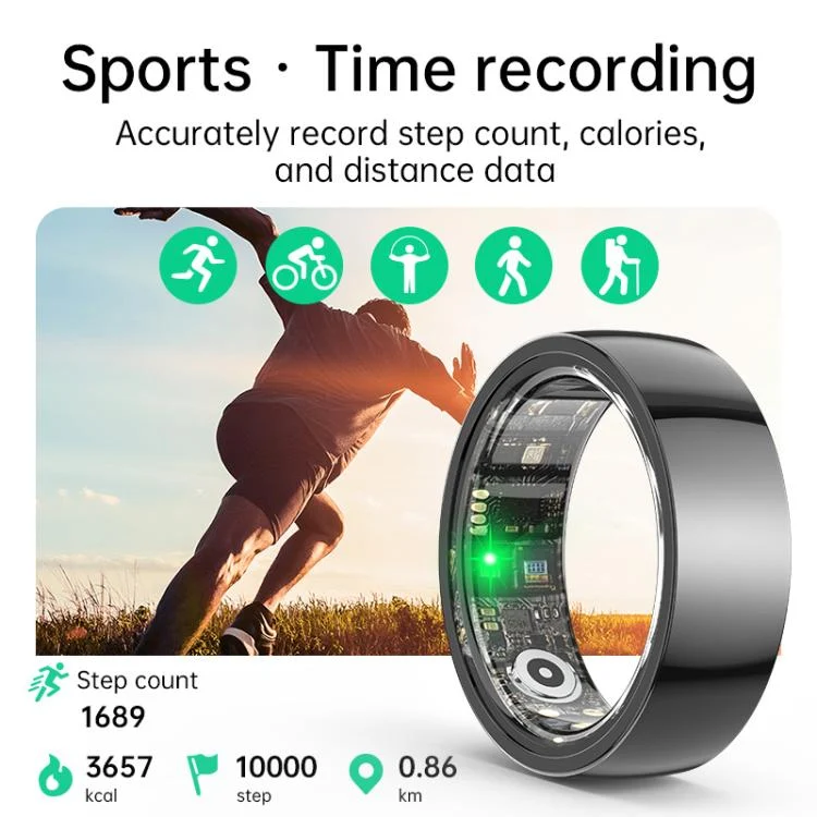 SYA0027540_B5.webp R1000 SIZE 9 Smart Ring, Support Heart Rate / Blood Oxygen / Sleep / Multiple Sports Modes - Image 6