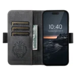 Suteni J07 Multi-functional Horizontal MagSafe Denim Leather Phone Case, For iPhone 16 Pro Max, For iPhone 16 Pro, For iPhone 16 Plus, For iPhone 16, For iPhone 15 Pro Max, For iPhone 15 Pro - Image 4