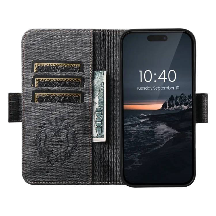 SYA002755601A_1.webp Suteni J07 Multi-functional Horizontal MagSafe Denim Leather Phone Case, For iPhone 16 Pro Max, For iPhone 16 Pro, For iPhone 16 Plus, For iPhone 16, For iPhone 15 Pro Max, For iPhone 15 Pro - Image 4