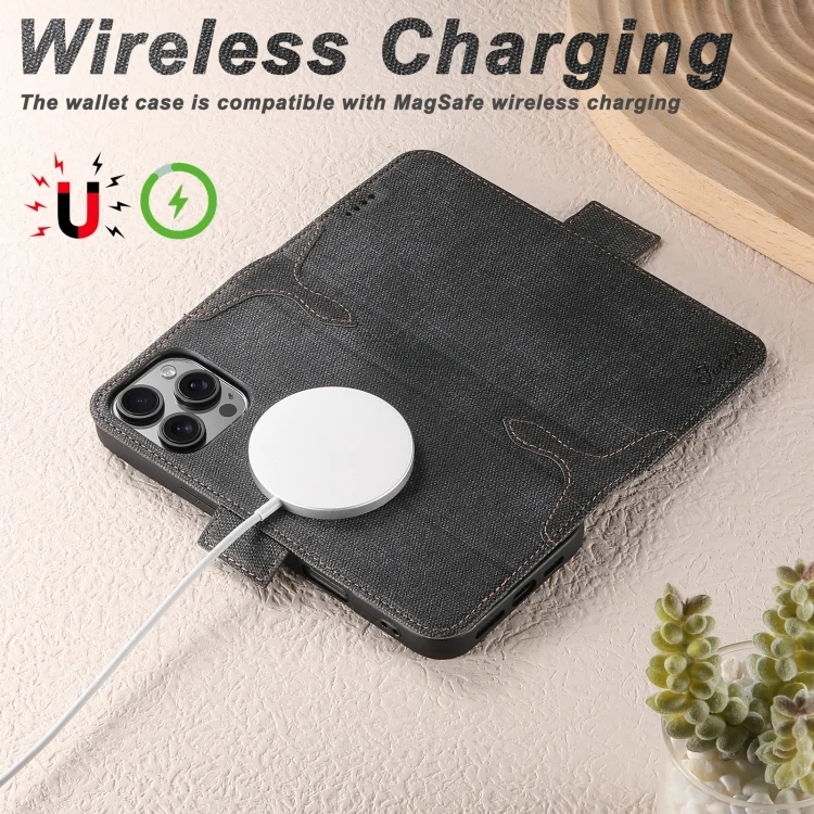 SYA002755601A_2.webp Suteni J07 Multi-functional Horizontal MagSafe Denim Leather Phone Case, For iPhone 16 Pro Max, For iPhone 16 Pro, For iPhone 16 Plus, For iPhone 16, For iPhone 15 Pro Max, For iPhone 15 Pro - Image 5