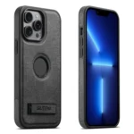 Suteni G2 Holder Denim Leather Back MagSafe Phone Case, For iPhone 13 Pro Max, For iPhone 13 Pro, For iPhone 13, For iPhone 12, For iPhone 12 Pro Max, For iPhone 12 Pro