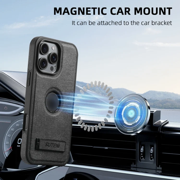SYA002756113A_1.webp Suteni G2 Holder Denim Leather Back MagSafe Phone Case, For iPhone 13 Pro Max, For iPhone 13 Pro, For iPhone 13, For iPhone 12, For iPhone 12 Pro Max, For iPhone 12 Pro - Image 4