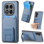 Carbon Fiber Card Bag Fold Stand Phone Case, For Redmi Note 14 Pro 5G