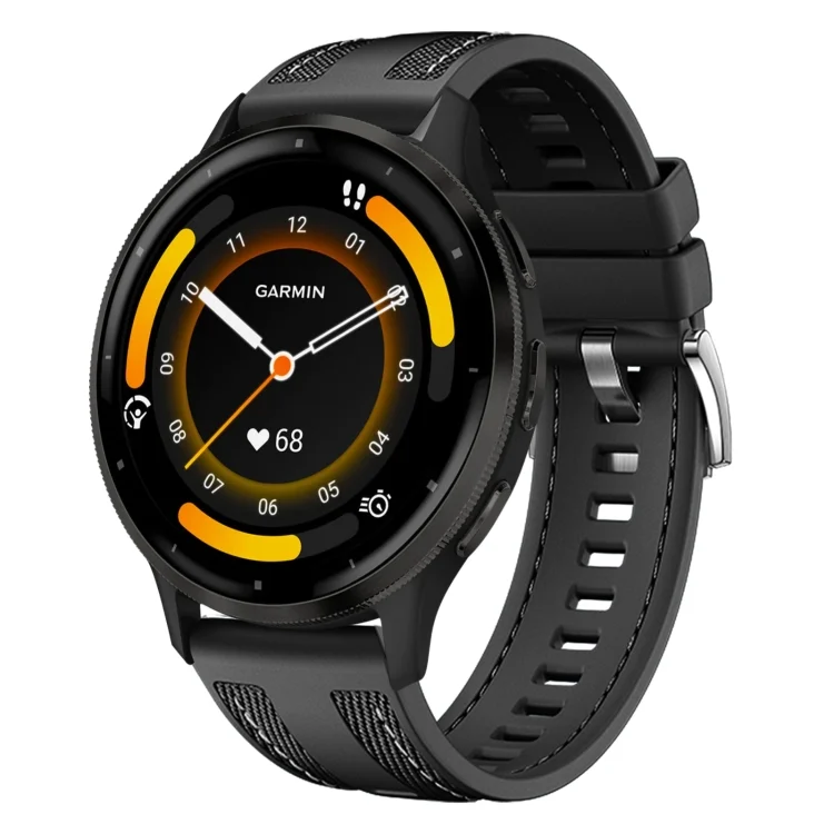 SYA002758401A.webp Push Connector 22mm Hybrid Nylon Silicone Watch Band - Image 1