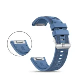 Push Connector 22mm Hybrid Nylon Silicone Watch Band - Image 4