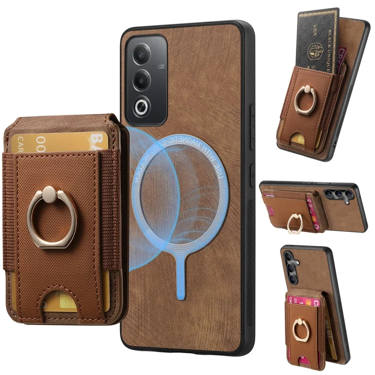 Retro Splitable Magnetic Stand Card Bag Leather Phone Case, For OPPO A52 / A72 / A92, For OPPO A7 / A12, For OPPO A9 2020 / A5 2020