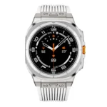 Titanium Connector Silver Buckle Silicone Watch Band - Image 6