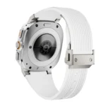 Titanium Connector Silver Buckle Silicone Watch Band - Image 7