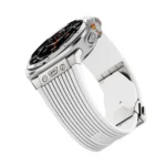 Titanium Connector Silver Buckle Silicone Watch Band - Image 8
