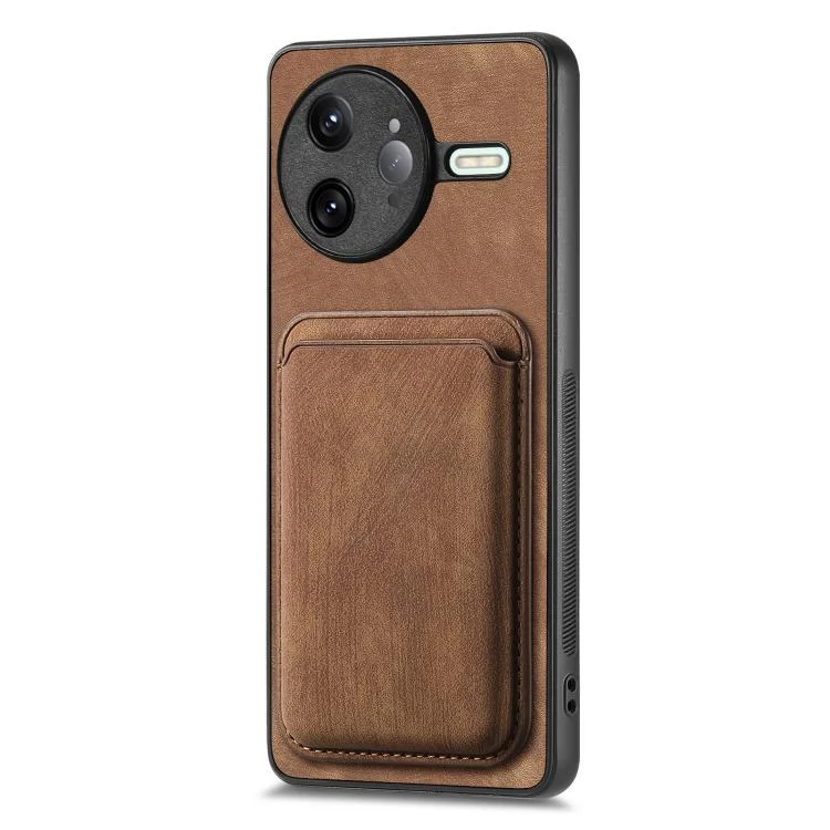 SYA002760207A_1.webp Retro Leather Card Bag Magnetic Phone Case, For Redmi K80 Pro, For Redmi K80, For Xiaomi 15 Pro - Image 3