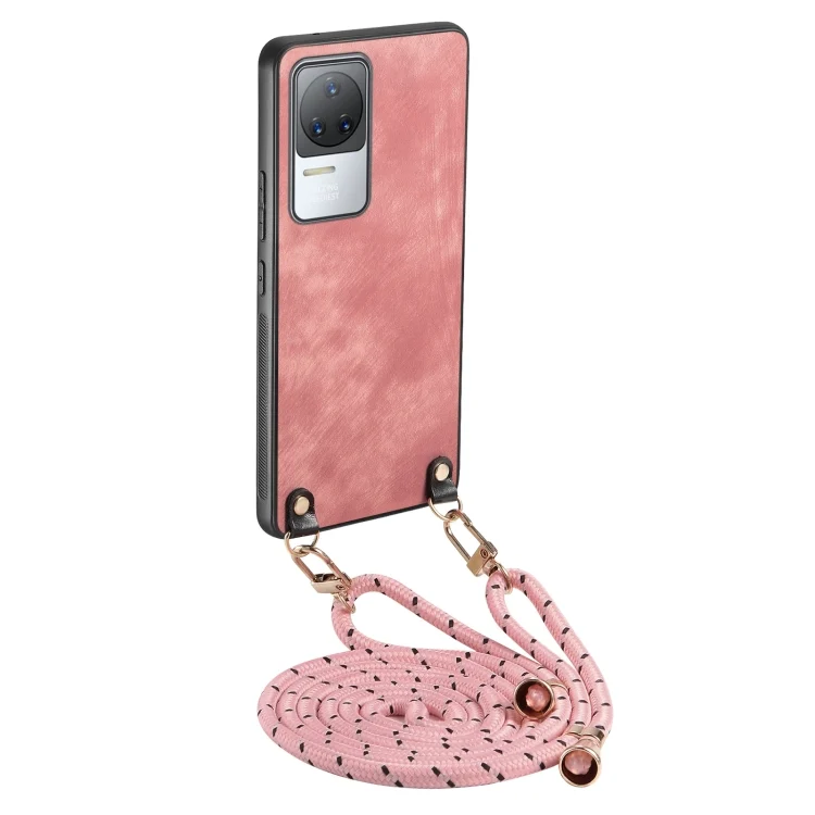 Vintage Leather PC Back Cover Phone Case with Crossbody Strap, For Xiaomi Redmi K50 / K50 Pro, For Xiaomi Mi 11T / 11T Pro