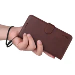 ENKAY Card Wallet Calf Texture Leather Phone Case with Screen Film, For Redmi 15C Global 171.5mm / Poco C85, For Redmi 15C 5G /  4G EU 173.1mm, For Redmi A5 173mm, For Redmi A5 171.7mm - Image 6