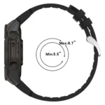 Quick Release Buckle 20mm Silicone Leather Watch Band - Image 4