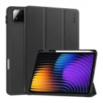 ENKAY Tri-fold Custer Texture TPU Leather Smart Tablet Case with Pen Slot, For Xiaomi Pad 7 / 7 Pro 11.2
