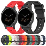 Dotted Black Buckle Silicone Watch Band - Image 2