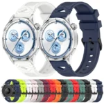 Dotted Black Buckle Silicone Watch Band - Image 2