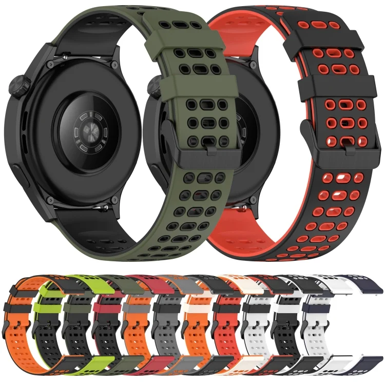 SYA0027694_B2.webp Three Rows Hole Two Color Silicone Watch Band - Image 3