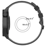 Three Rows Hole Two Color Silicone Watch Band - Image 4