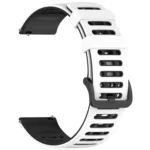 Hollow Three Rows Hole Two Color Silicone Watch Band - Image 6
