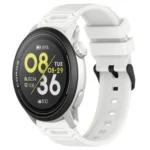 Vertical Pattern Black Buckle Silicone Watch Band